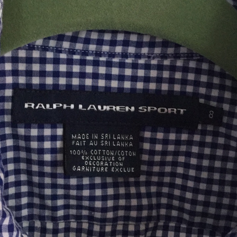 Blue & White Ralph Lauren Button Down - Picture 3 of 5